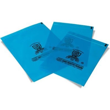 ARMOR PROTECTIVE PACKAGING Armor PolyVCI Reclosable Flat Bags, 3"W x 5"L, 4 Mil, Blue, 5000/Pack PVCIBAG4MB0305ZIP